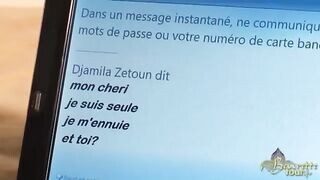 Szexy fiatal arab picsa szopja a brét