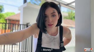 Kerek autószerelő tini cidázza keményen és kap arconlövés pov-ból