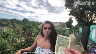 Forró latin amerikai lány egy dollárért kap baszást