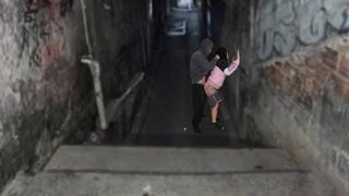 Fekete kurva keményen megkúrelva a favela domb urával a funk tánc után
