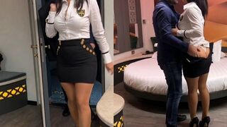 Végre megbasztam a méretes csöcsű hatalmas seggű milf titkárnőmet a hotel szobában